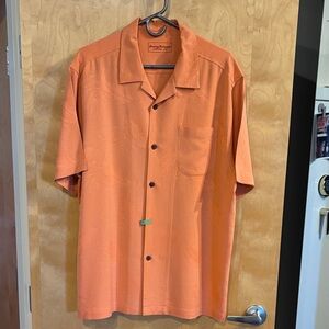 Tommy Bahama Vibrant Orange Button-Up Shirt